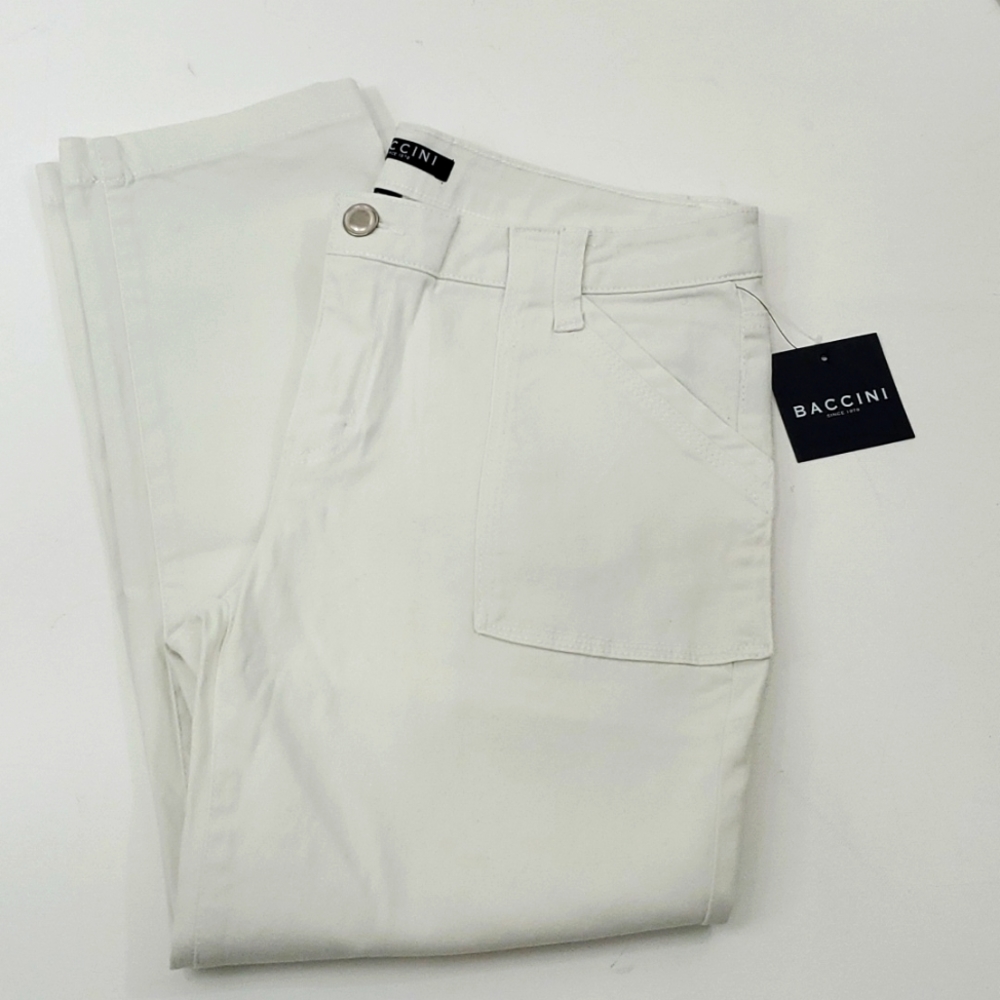 Baccini white pants size 8